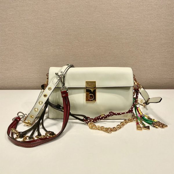 Prada Soft Sound small leather shoulder bag with charms(high-end grade) - Image 3