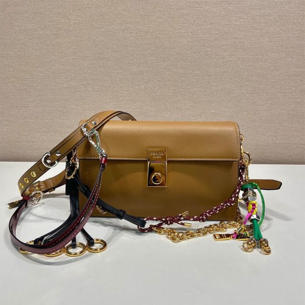 Prada Soft Sound small leather shoulder bag with charms(high-end grade) - Image 3