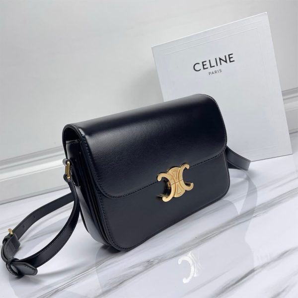 CELINE CLASSIQUE TRIOMPHE BAG IN SHINY CALFSKIN(high-end grade) - Image 3