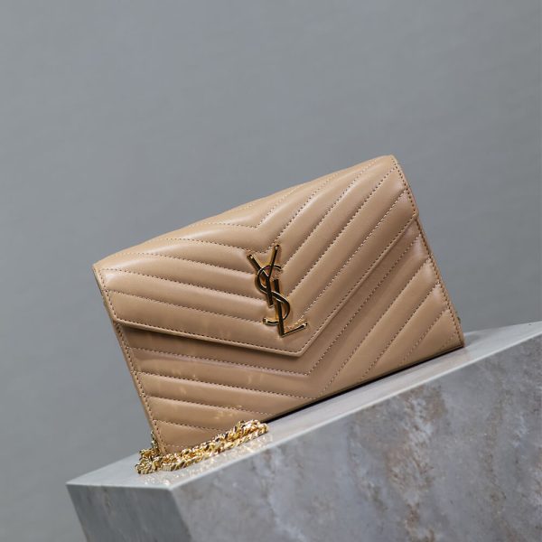 YSL cassandre chain wallet in lambskin - Image 3