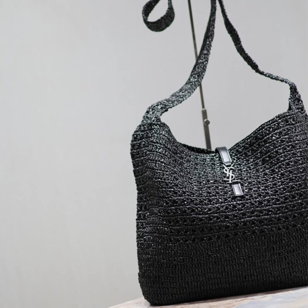 SAINT LAURENT le 5 a 7 medium tote in raffia(HIGH-END GRADE) - Image 3