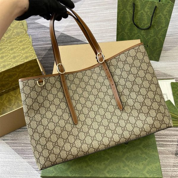 GG Emblem large tote bag - Image 4