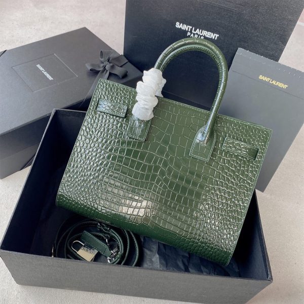 YSL SAC DE JOUR BABY IN CROCODILE-EMBOSSED - Image 4