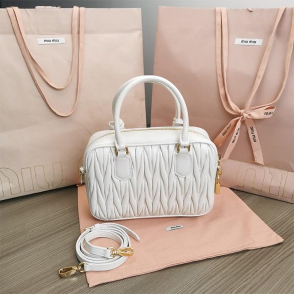 Matelasse nappa leather top-handle bag - Image 4
