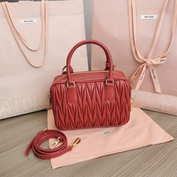 Matelasse nappa leather top-handle bag - Image 4