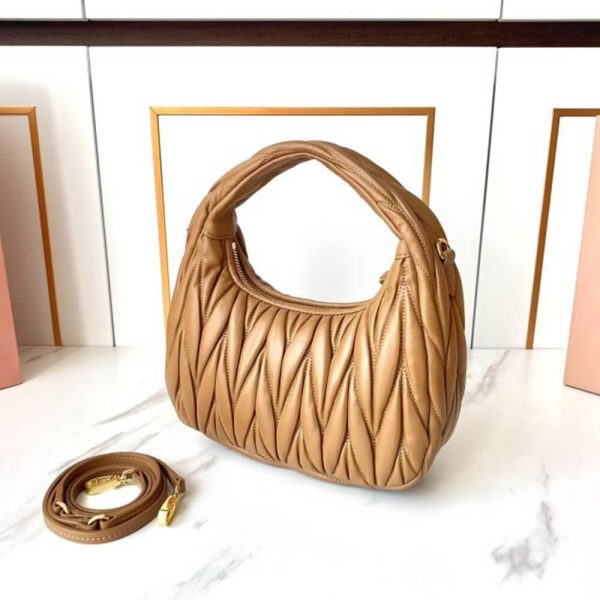 Small Wander matelasse nappa leather hobo bag(HIGH-END GRADE) - Image 4