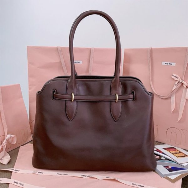 MIUMIU Medium Aventure nappa leather bag(HIGH-END Grade) - Image 4