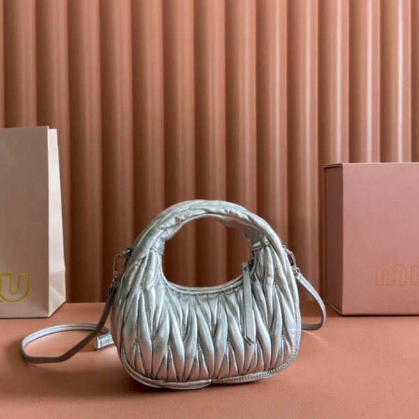 Mini Wander matelasse nappa leather hobo bag(high-end grade) - Image 4
