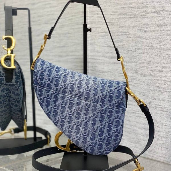 Dior Saddle Bag with Strap - Image 4