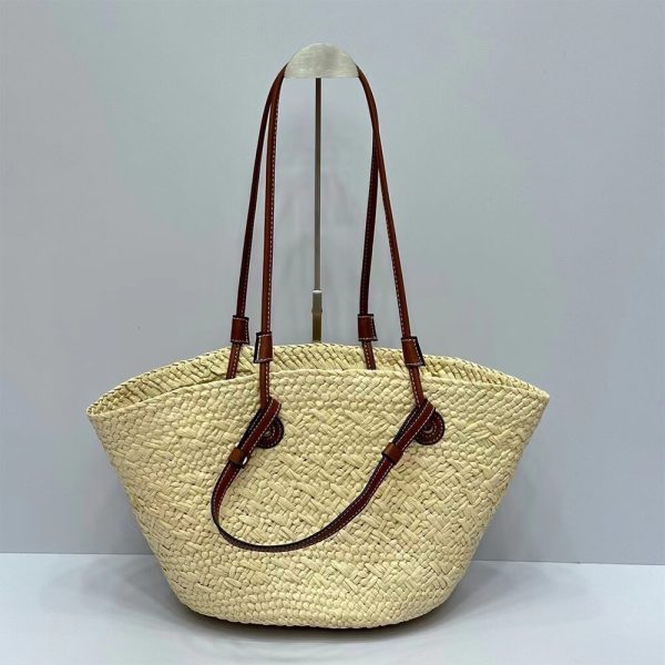 CELINE CLASSIC RAFFIA AND CALFSKIN - Image 4