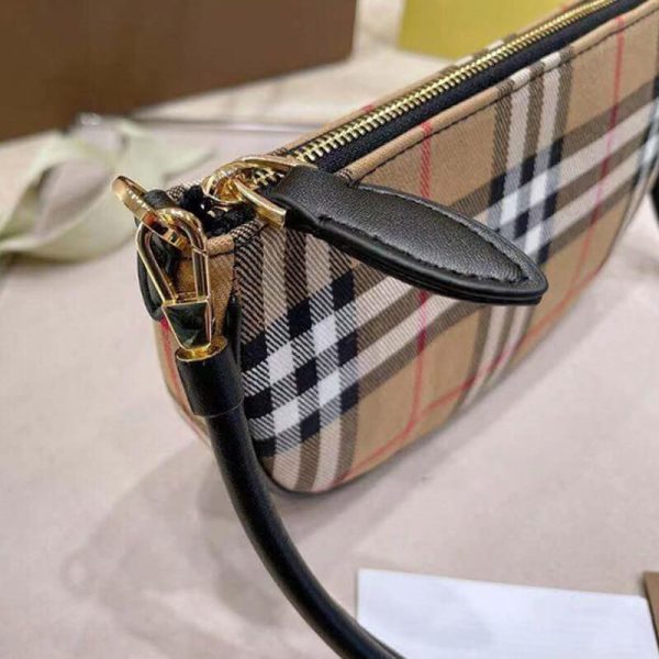 Olympia Pouch checked shoulder bag - Image 4