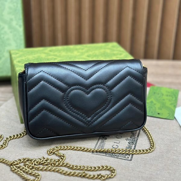 GG Marmont matelasse leather super mini bag(high-end Grade) - Image 4