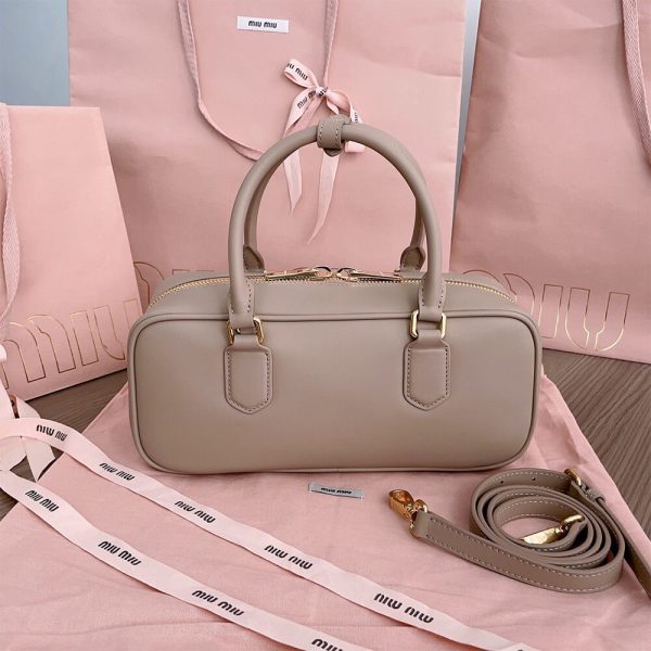 MIUMIU Large Arcadie Leather Bag(HIGH-END GRADE) - Image 4
