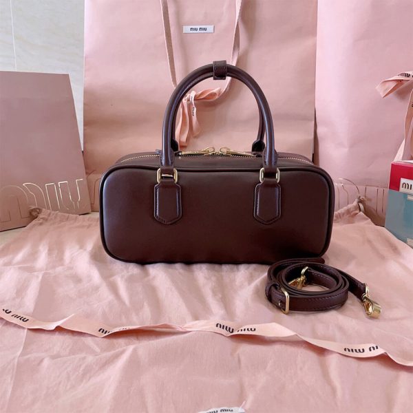 MIUMIU Large Arcadie Leather Bag(HIGH-END GRADE) - Image 4