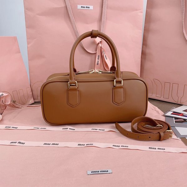 MIUMIU Large Arcadie Leather Bag(HIGH-END GRADE) - Image 4