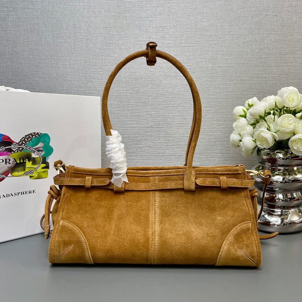 Prada Medium suede handbag(high-end grade) - Image 4