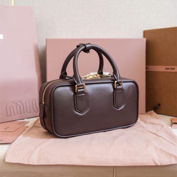 MIUMIU Medium Arcadie Leather Bag(HIGH-END GRADE) - Image 4
