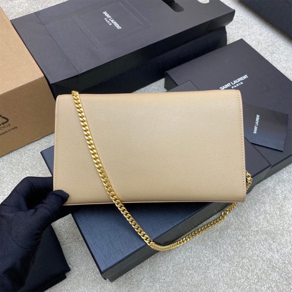 YSL kate medium in grain de poudre embossed leather - Image 4