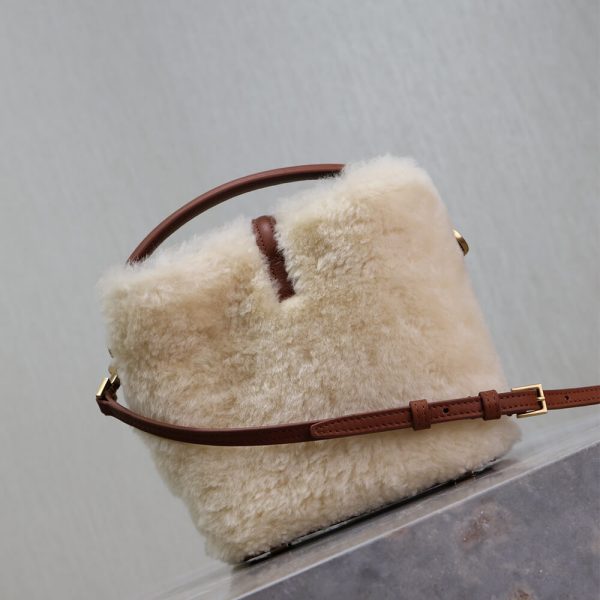 YSL LE 37 mini in shearling - Image 4