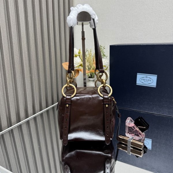 Prada Dangle leather top-handle mini-bag(HIGH-END GRADE) - Image 4