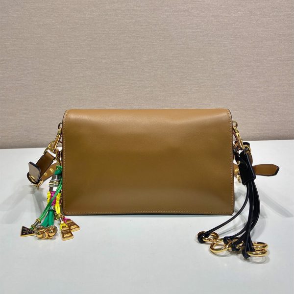 Prada Soft Sound small leather shoulder bag with charms(high-end grade) - Image 4