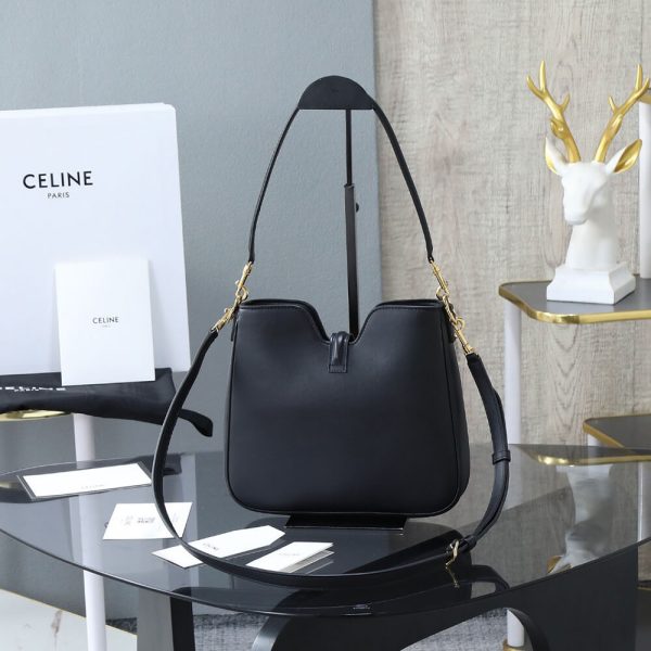 CELINE SMALL CAMILLE 16 SOFT BAG IN SMOOTH CALFSKIN(HIGH-END GRADE) - Image 4