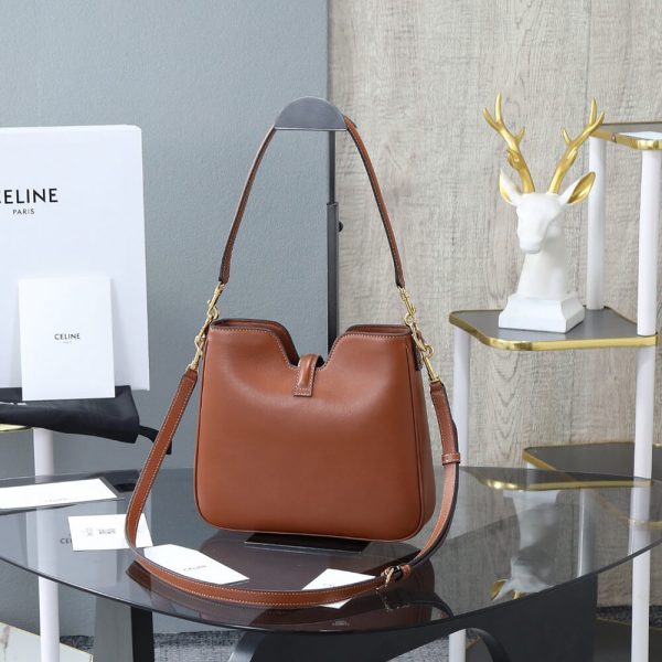 CELINE SMALL CAMILLE 16 SOFT BAG IN SMOOTH CALFSKIN(HIGH-END GRADE) - Image 4