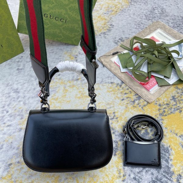 GUCCI BAMBOO 1947 JUMBO GG SMALL TOP HANDLE BAG - Image 4