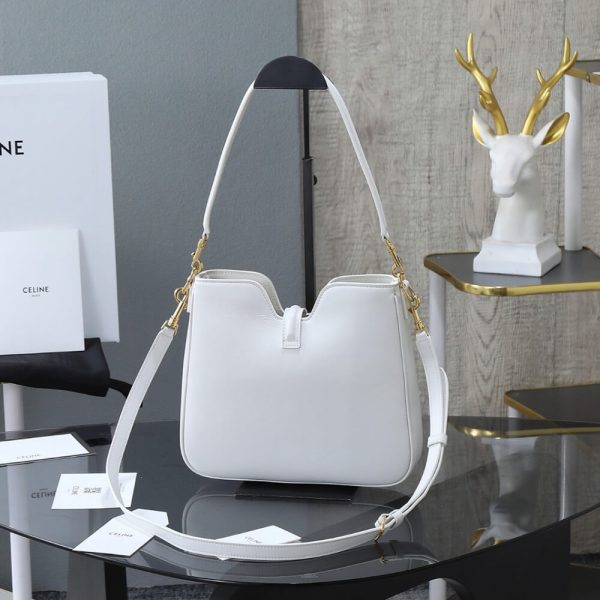 CELINE SMALL CAMILLE 16 SOFT BAG IN SMOOTH CALFSKIN(HIGH-END GRADE) - Image 4