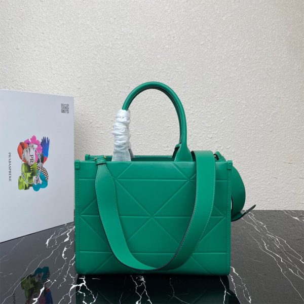 Small leather Prada Symbole bag with topstitching - Image 4