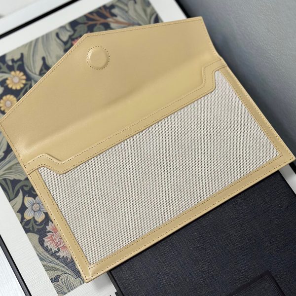 YSL uptown pouch in canvas and leather - Image 4