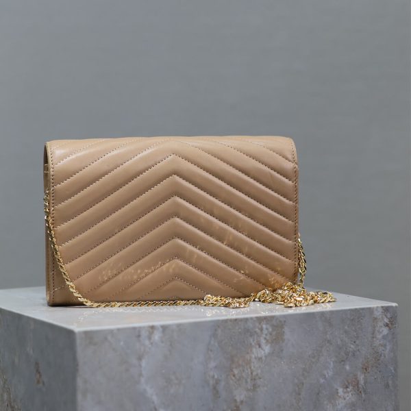 YSL cassandre chain wallet in lambskin - Image 4