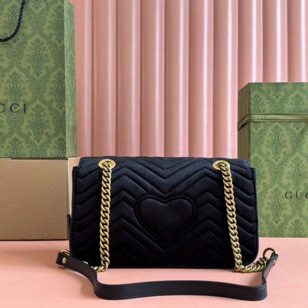 GG Velvet Small Marmont shoulder bag - Image 4