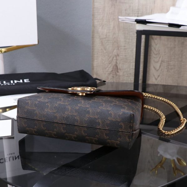 CELINE TEEN CELINE VICTOIRE BAG in Triomphe Canvas - Image 5