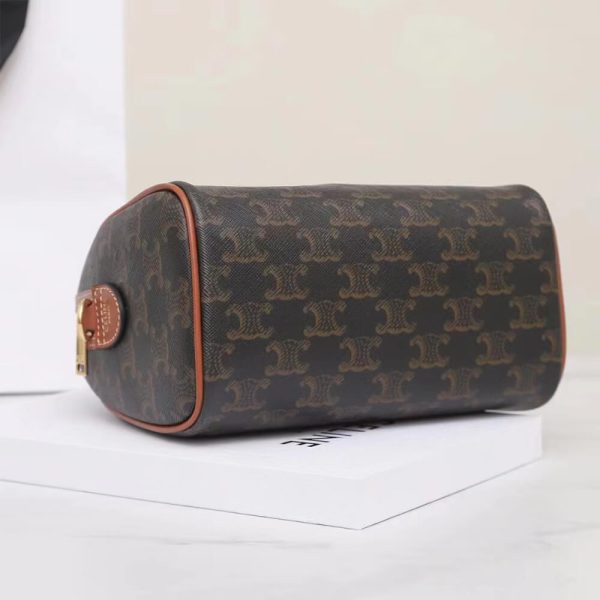 CELINE Small Boston IN Triomphe Canvas and calfskin - Image 5