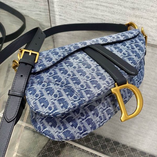 Dior Saddle Bag with Strap - Image 5