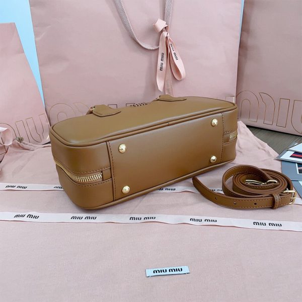 MIUMIU Large Arcadie Leather Bag(HIGH-END GRADE) - Image 5