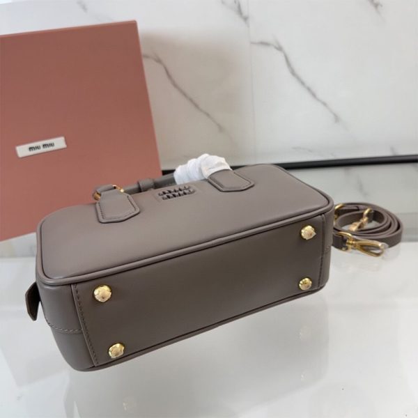 MIUMIU Medium Arcadie Leather Bag(HIGH-END GRADE) - Image 5
