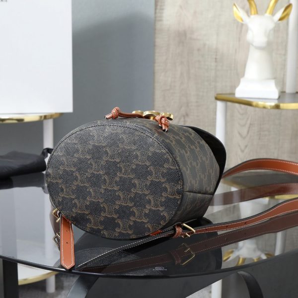 BACKPACK CELINE BONNIE IN Triomphe Canvas and calfskin(HIGH-END GRADE) - Image 5
