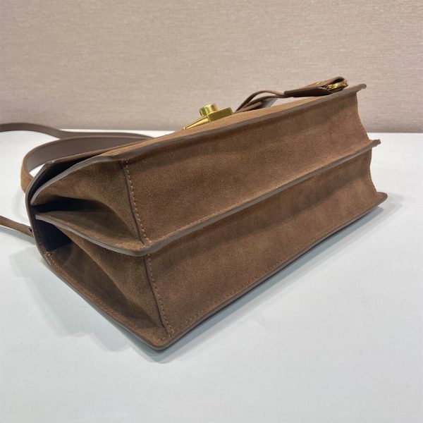 Prada Soft Sound medium suede shoulder bag(high-end grade) - Image 5