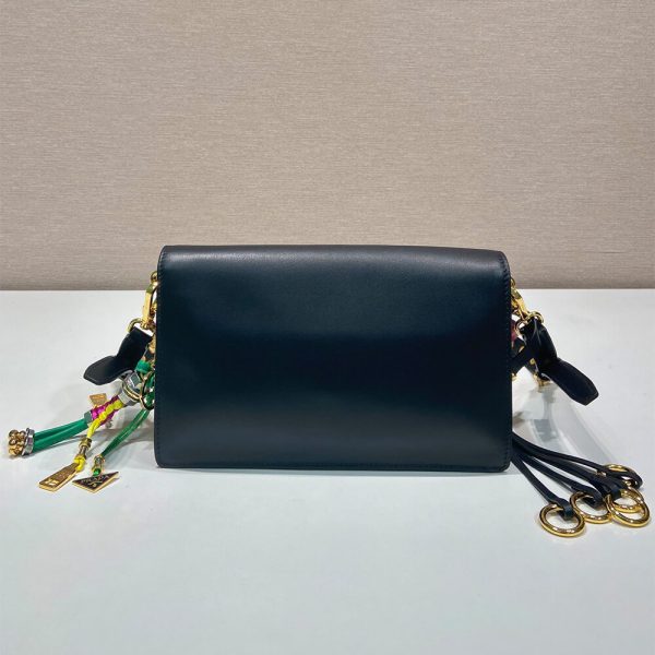 Prada Soft Sound small leather shoulder bag with charms(high-end grade) - Image 5