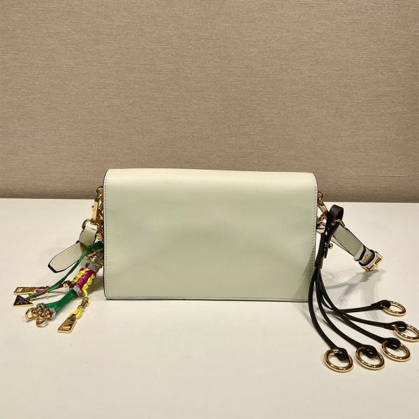 Prada Soft Sound small leather shoulder bag with charms(high-end grade) - Image 5