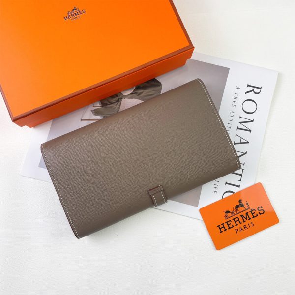 HERMES New H Passant Toutenmain wallet(HIGH-END GRADE) - Image 5