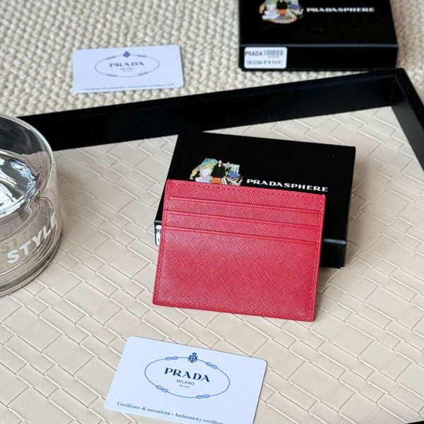 Prada Saffiano Leather Card Holder - Image 5