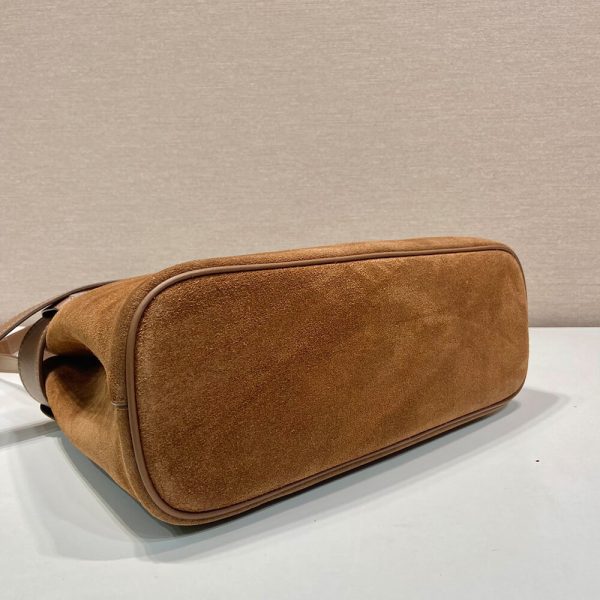 Prada Buckle small suede handbag with belt(high-end grade) - Image 5