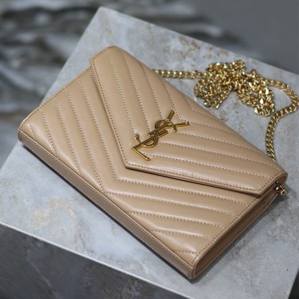 YSL cassandre chain wallet in lambskin - Image 5