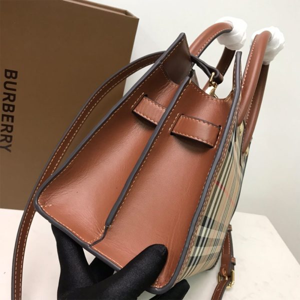 Mini Vintage Check Two Handle Title Bag - Image 5