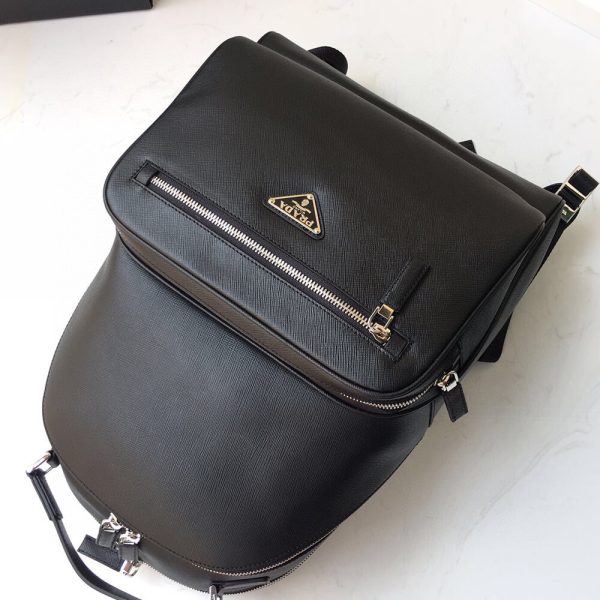 Prada Men Saffiano Leather Backpack - Image 6