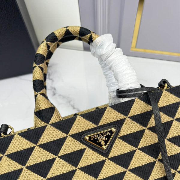 Small Prada Symbole jacquard fabric handbag - Image 6