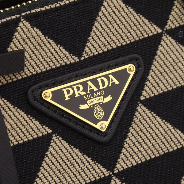 Small Prada Galleria embroidered fabric bag - Image 6